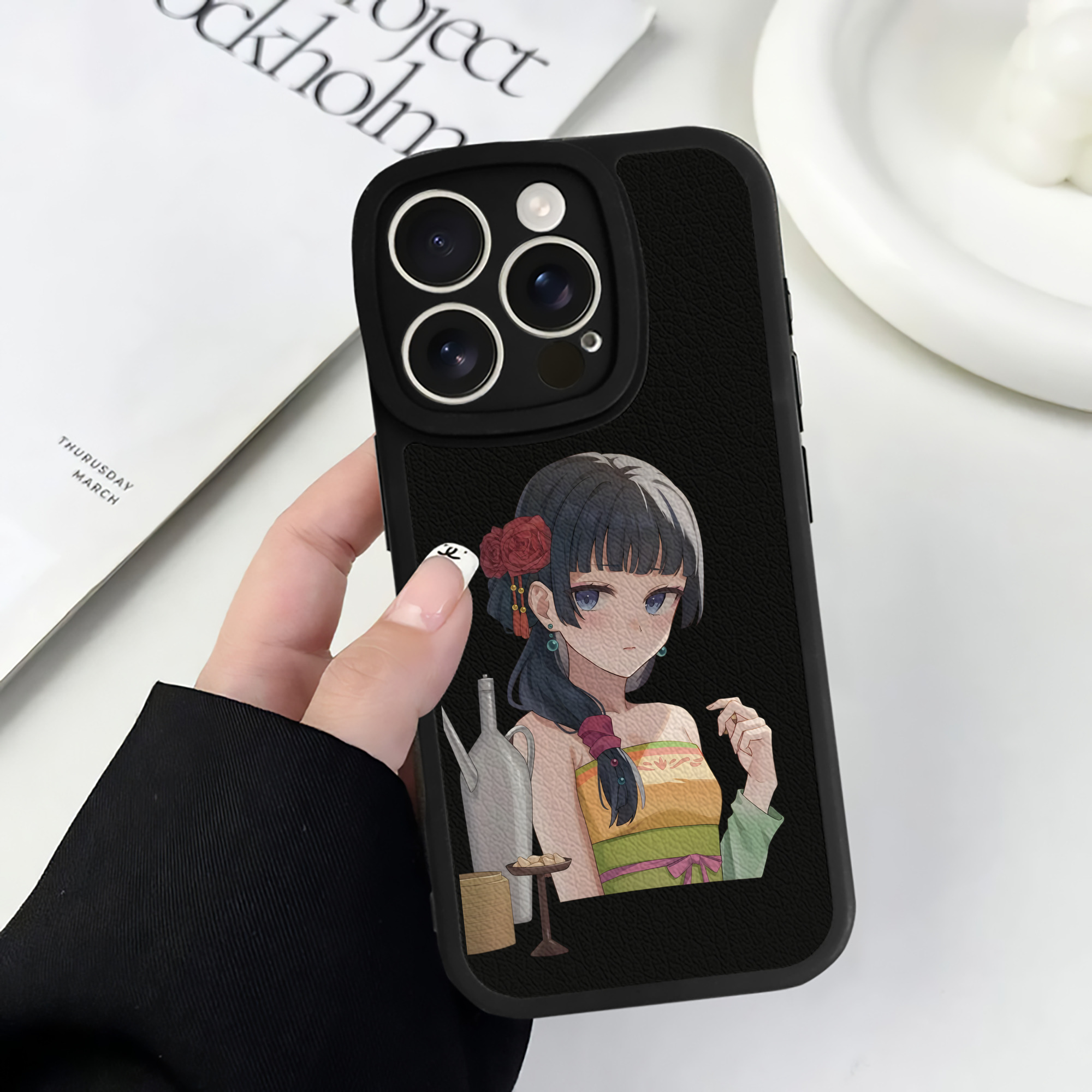 薬屋のひとりごと The Apothecary Diaries 【iPhone 16シリーズ対応】シリコンスマホケース（レザー調） 材質：シリコン